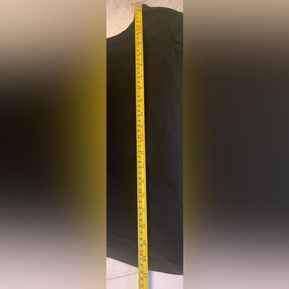 Zellla Side Knot Asymmetrical Shirt Sz 10/12 Black 3/4 Sleeves - Picture 5 of 8